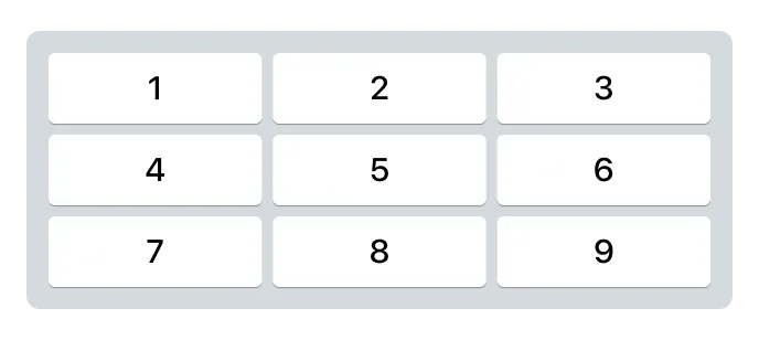 スマホで数字の入力欄を選ぶと、数字専用のキーボードが表示される様子を示した例