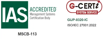 G-CERT ISO/IEC27001 ISMS認証取得ロゴ