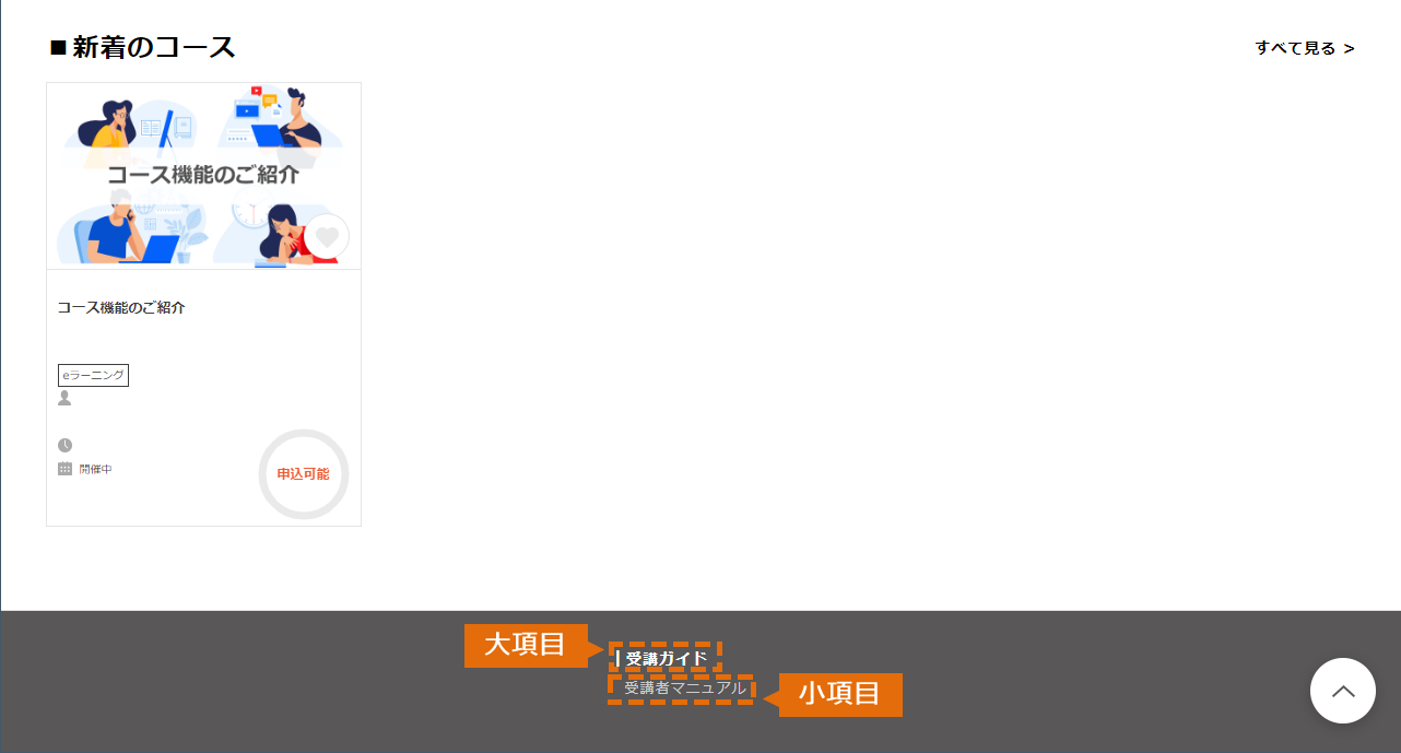 トップページ(フッター)の設定方法