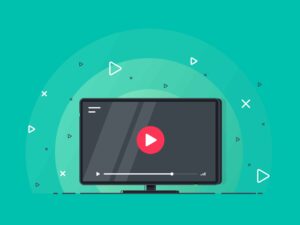 動画再生のイメージイラスト