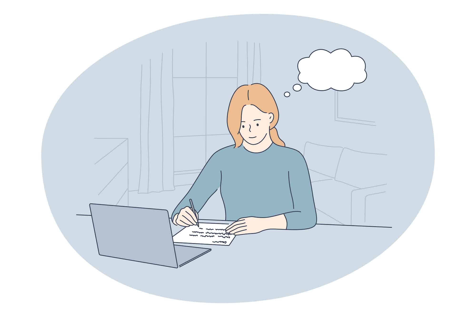 顧客クレームを整理して報告書を作成する担当者のイメージ