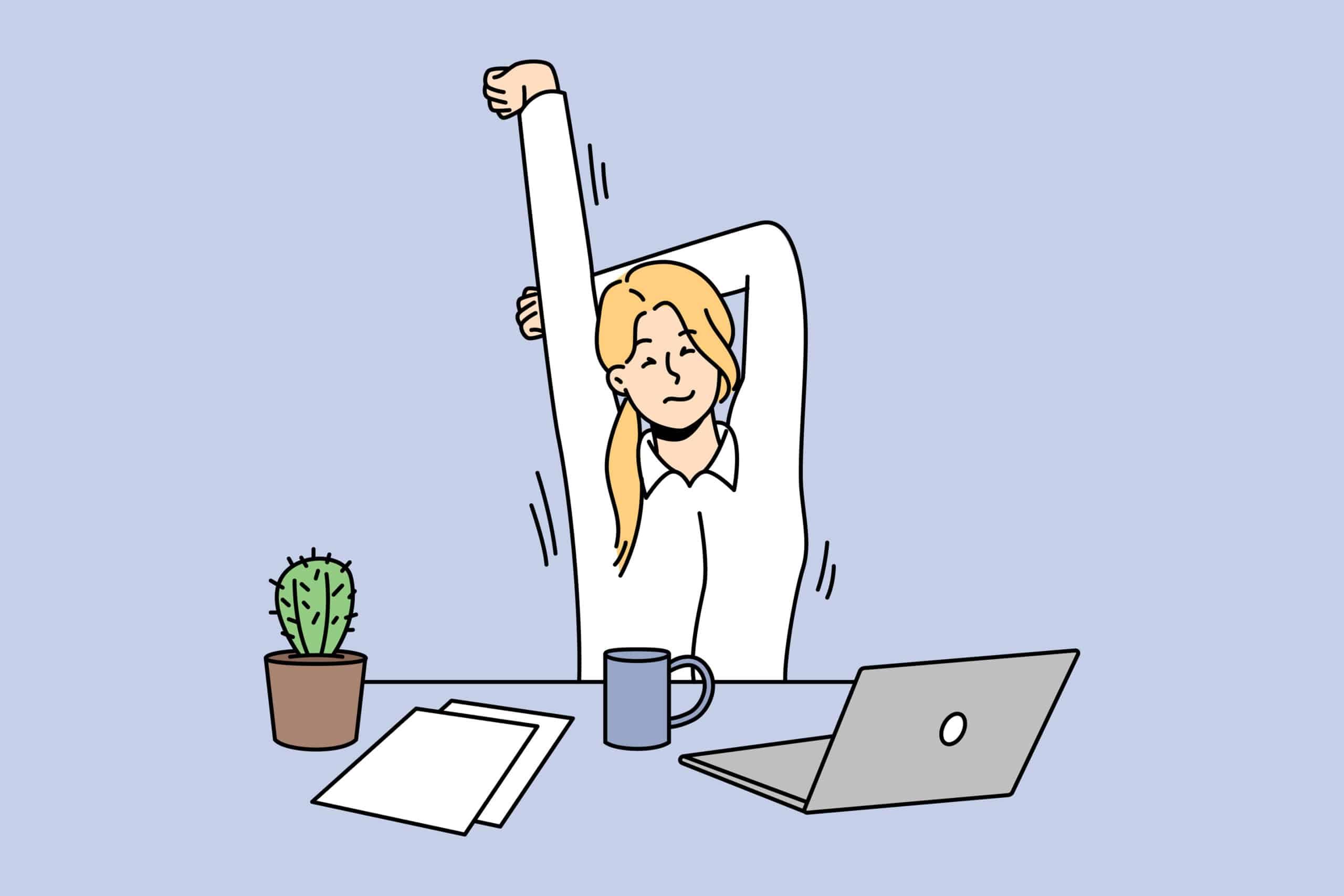 フォーム作成ツールで業務効率化し余裕が生まれる様子