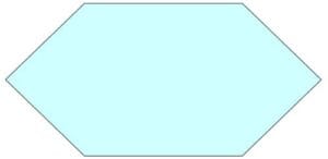 フローチャートの準備記号を示す六角形の図形