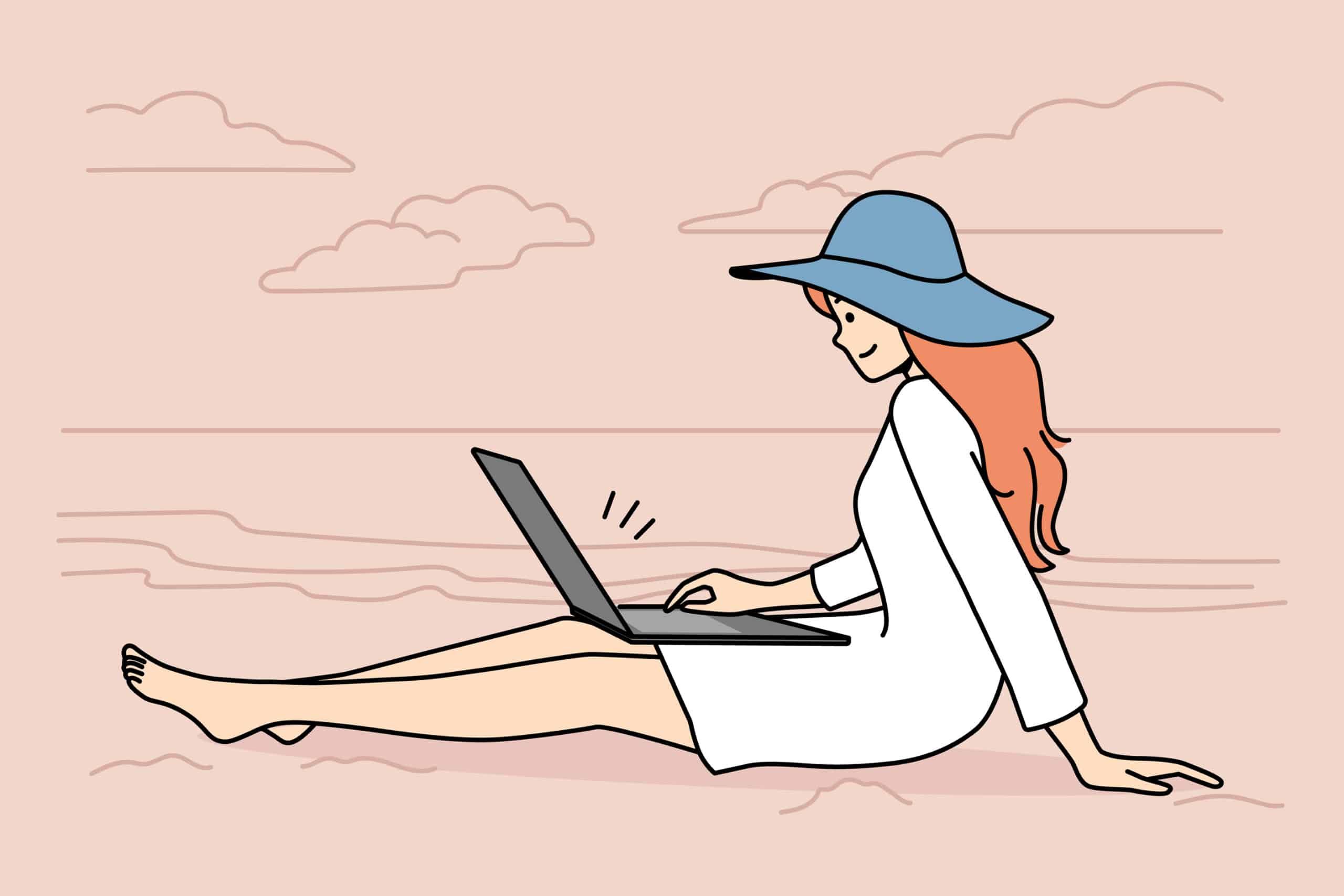 場所を選ばず柔軟に働けるリモートワークの自由なスタイル