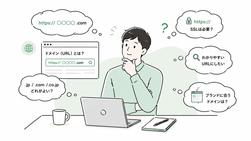 ドメイン選びやSSL・URL設計に悩む初心者向けの疑問まとめ