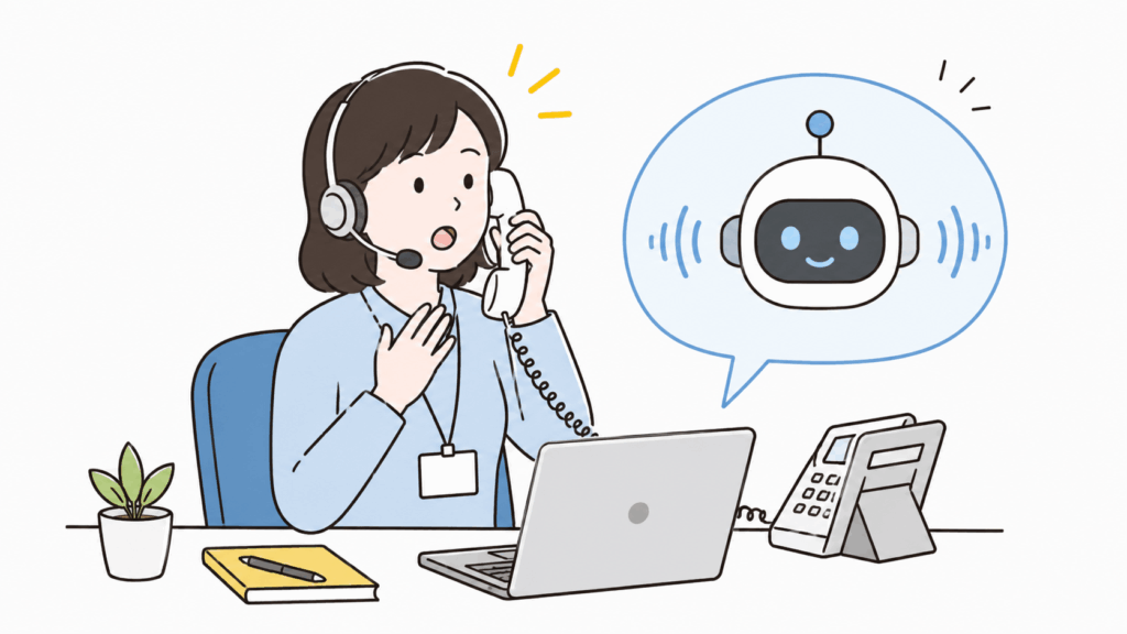 AIが電話対応を自動化するロボコールの仕組み